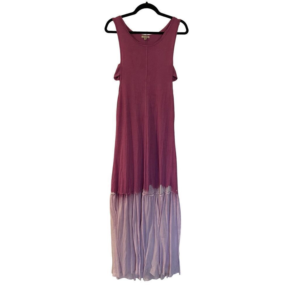 Anthropologie Anama purple maxi print ombré size M